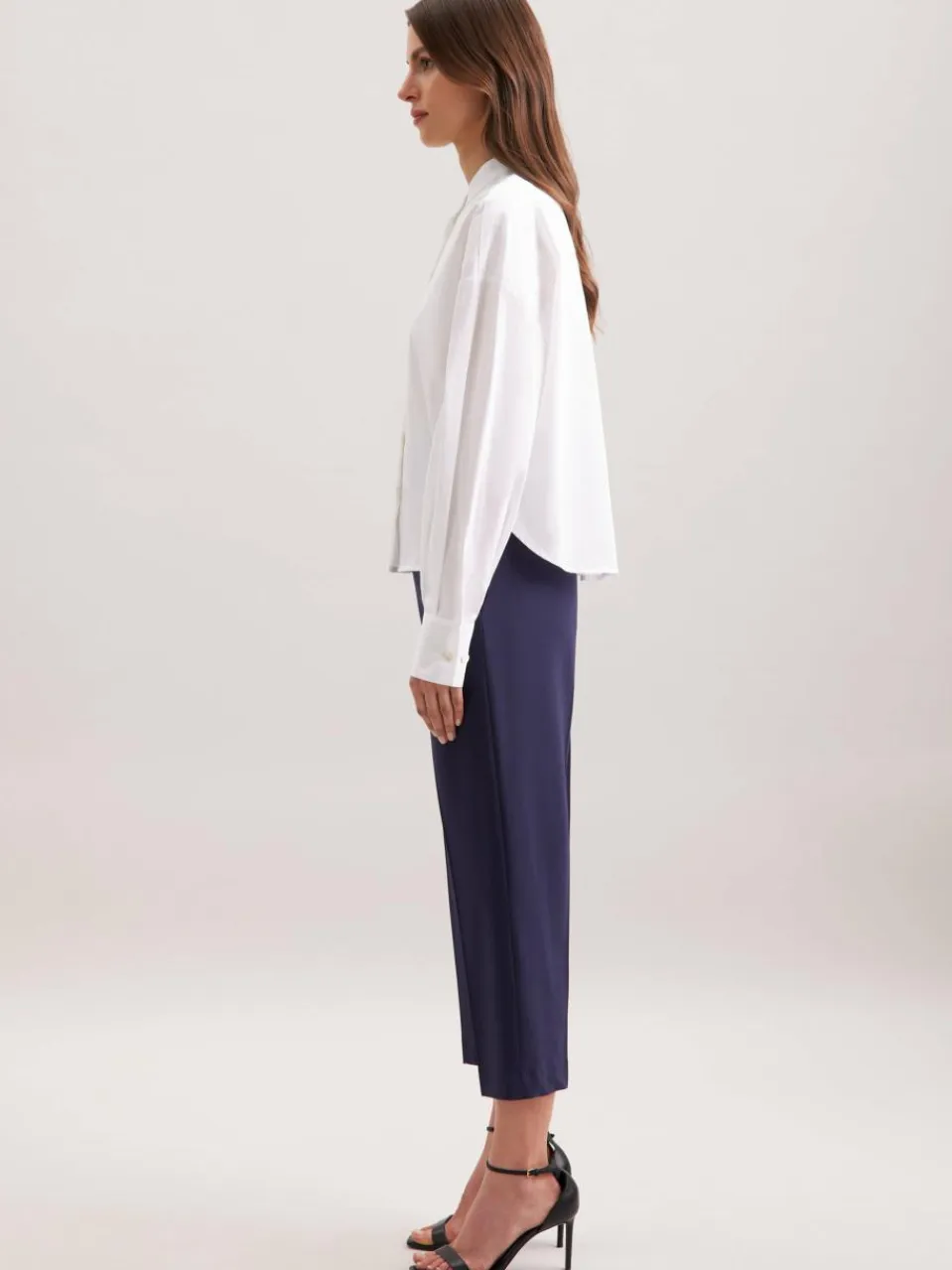 Seidensticker Blusen<Damen Stehkragenbluse - Uni weiß uni