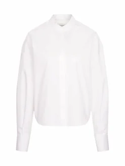 Seidensticker Blusen<Damen Stehkragenbluse - Uni weiß uni