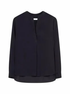 Seidensticker Blusen<Damen Stehkragenbluse - Uni marine uni