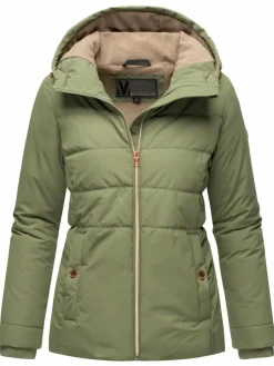 Marikoo Jacken & Westen<Damen Steppjacke - Alemee 16 oliv uni