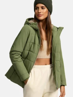 Marikoo Jacken & Westen<Damen Steppjacke - Alemee 16 oliv uni