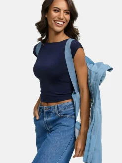 Marikoo Jacken & Westen<Damen Steppjacke - Elira 16 blau uni