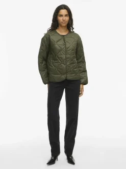 Vila Jacken & Westen<Damen Steppjacke - Falcon taupe uni