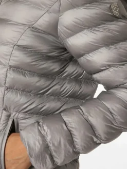 Wellensteyn Jacken & Westen<Damen Steppjacke - Italy Hood hellgrau uni