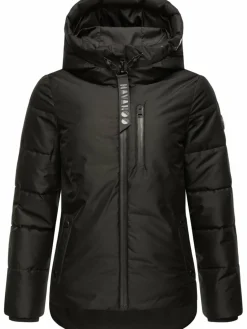 Navahoo Jacken & Westen<Damen Steppjacke - Krümelein schwarz uni