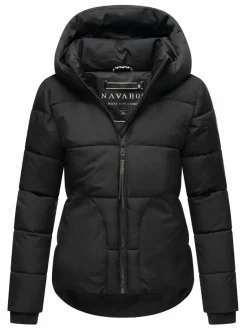 Navahoo Jacken & Westen<Damen Steppjacke - Lachperle XIV schwarz uni