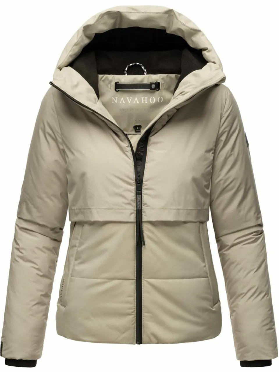 Navahoo Jacken & Westen<Damen Steppjacke - Liebesküken XIV ecru uni