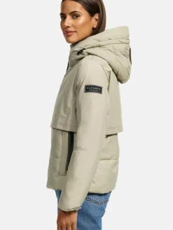 Navahoo Jacken & Westen<Damen Steppjacke - Liebesküken XIV ecru uni