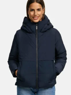 Navahoo Jacken & Westen<Damen Steppjacke - Liebesküken XIV marine uni