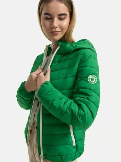 Marikoo Jacken & Westen<Damen Steppjacke - Pack Mich Ein grün uni