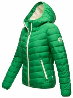 Marikoo Jacken & Westen<Damen Steppjacke - Pack Mich Ein grün uni