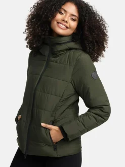 Marikoo Jacken & Westen<Damen Steppjacke - Radaa 16 oliv uni