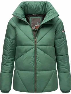 Navahoo Jacken & Westen<Damen Steppjacke - Schokolinaa 14 grün uni