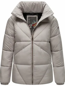 Navahoo Jacken & Westen<Damen Steppjacke - Schokolinaa 14 grau uni