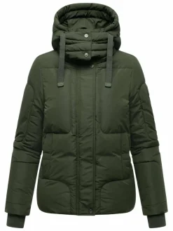 Navahoo Jacken & Westen<Damen Steppjacke - Zauberlicht 14 oliv uni