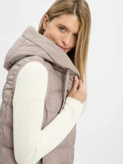 Fuchs Schmitt Jacken & Westen<Damen Steppweste taupe uni