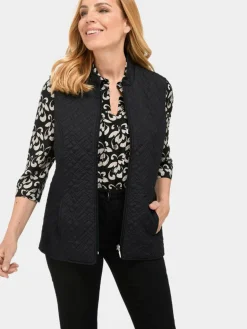 Damen Goldner Jacken & Westen>Damen Steppweste - Leicht wattierte Steppweste