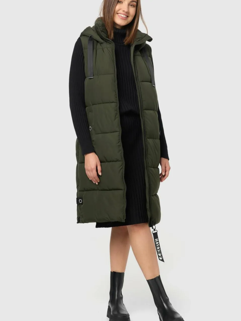 Damen Navahoo Jacken & Westen>Damen Steppweste - Schnuffelchen