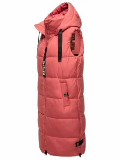 Navahoo Jacken & Westen<Damen Steppweste - Schnuffelchen rot uni