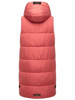 Navahoo Jacken & Westen<Damen Steppweste - Schnuffelchen rot uni