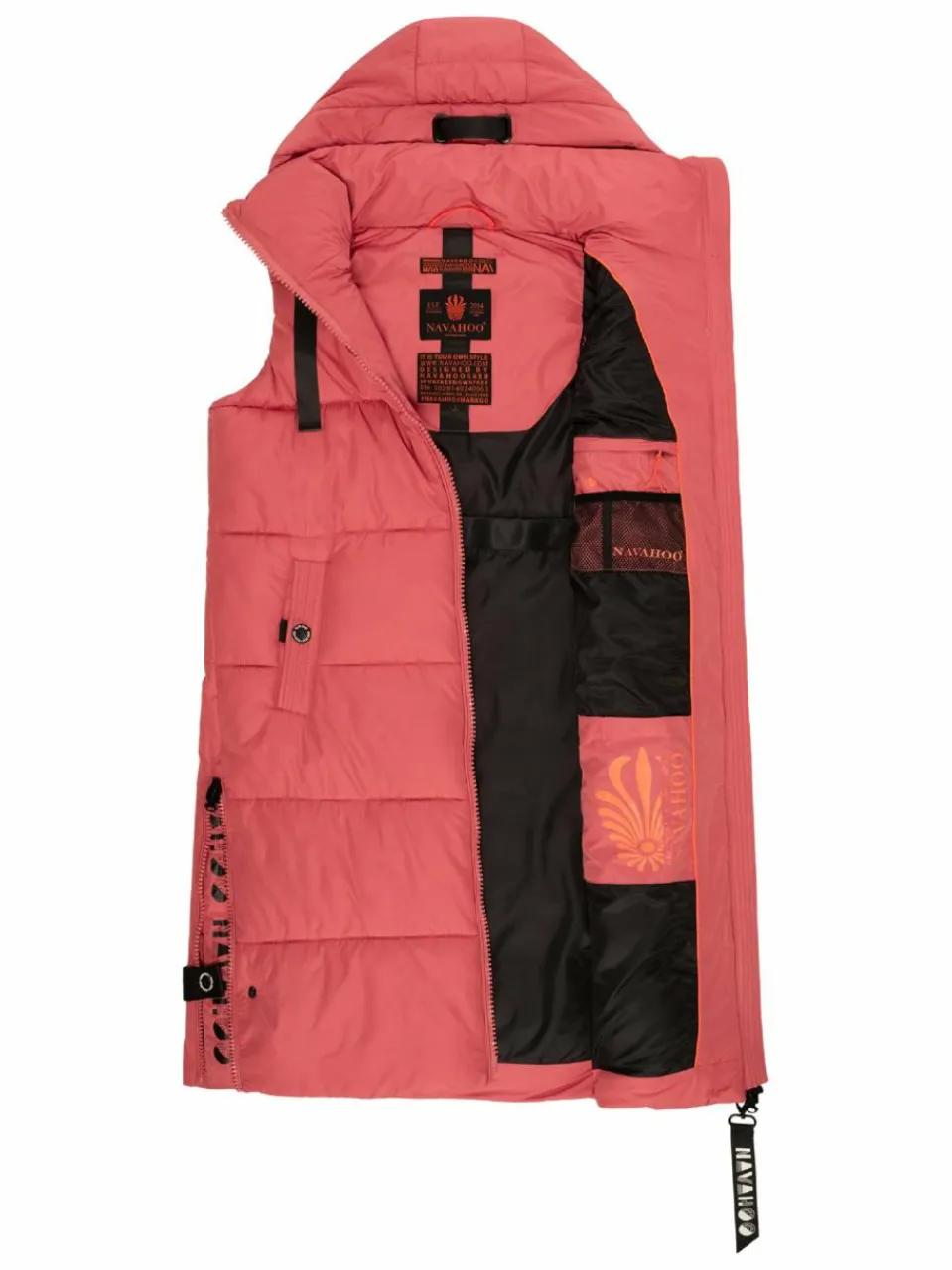 Navahoo Jacken & Westen<Damen Steppweste - Schnuffelchen rot uni