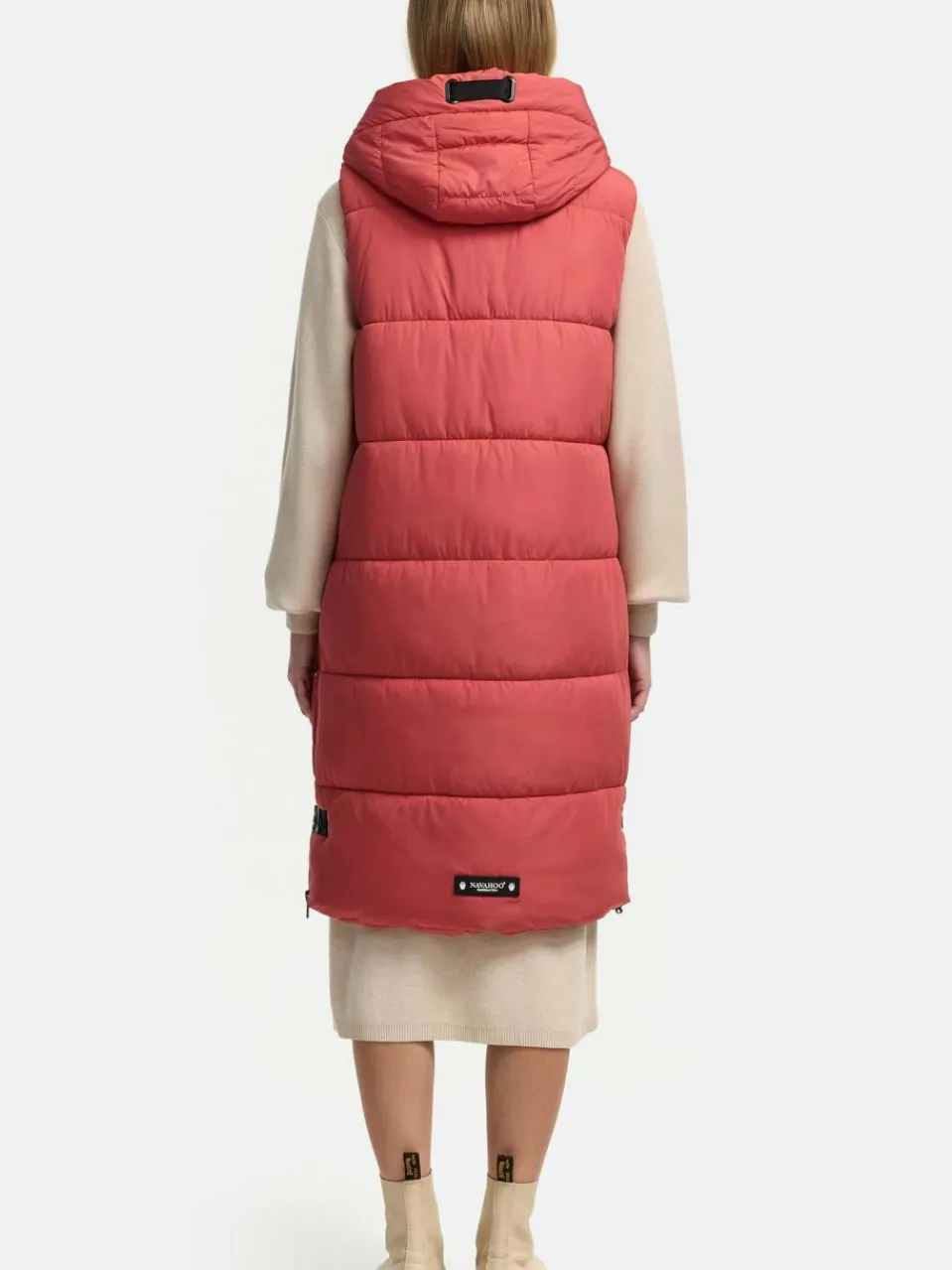 Navahoo Jacken & Westen<Damen Steppweste - Schnuffelchen rot uni