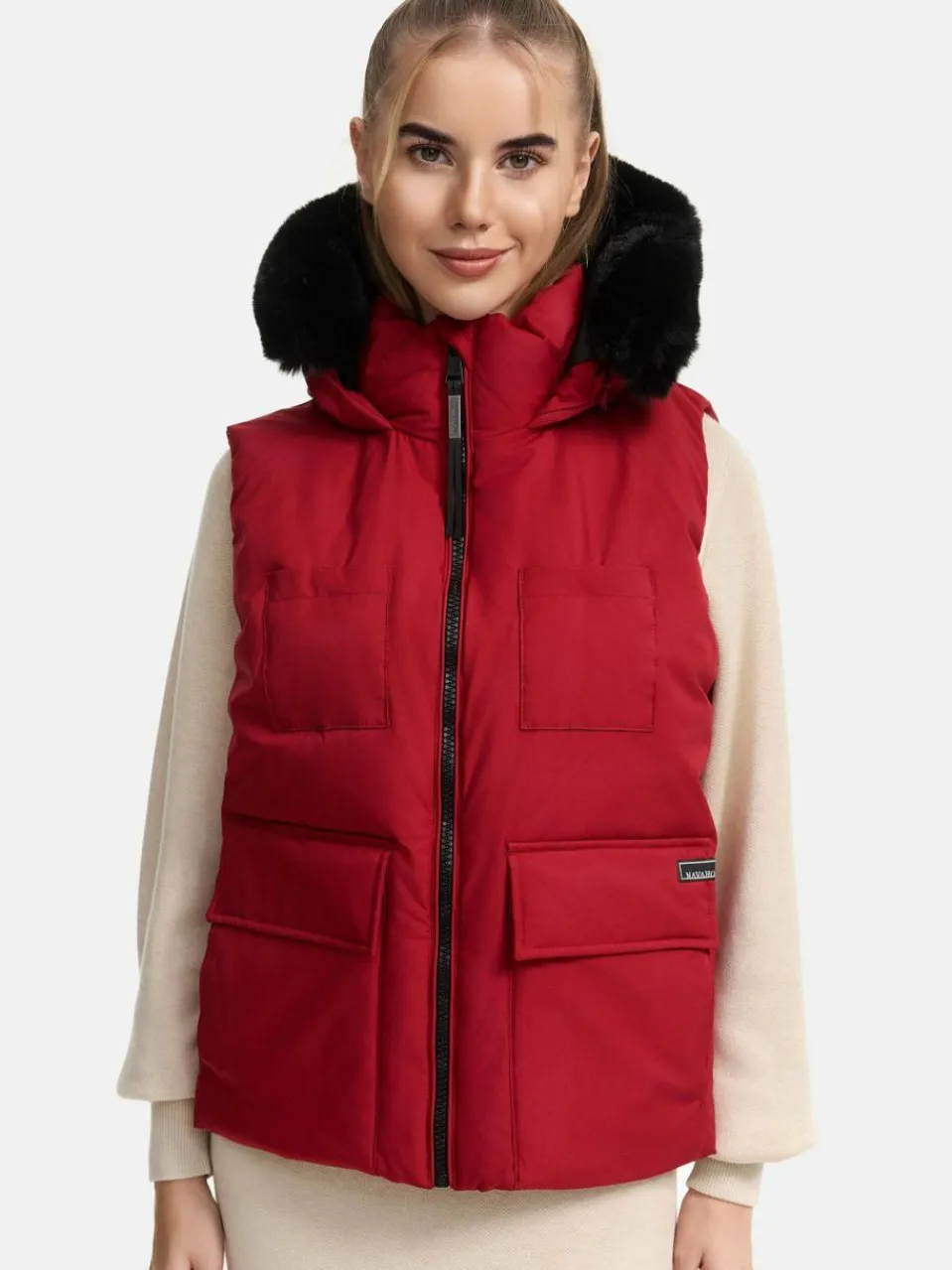 Damen Navahoo Jacken & Westen>Damen Steppweste - Zimthäschen XIV