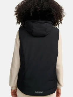 Navahoo Jacken & Westen<Damen Steppweste - Zimthäschen XIV schwarz uni