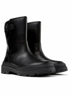 Camper Stiefel<Damen Stiefeletten - Brutus Trek schwarz uni