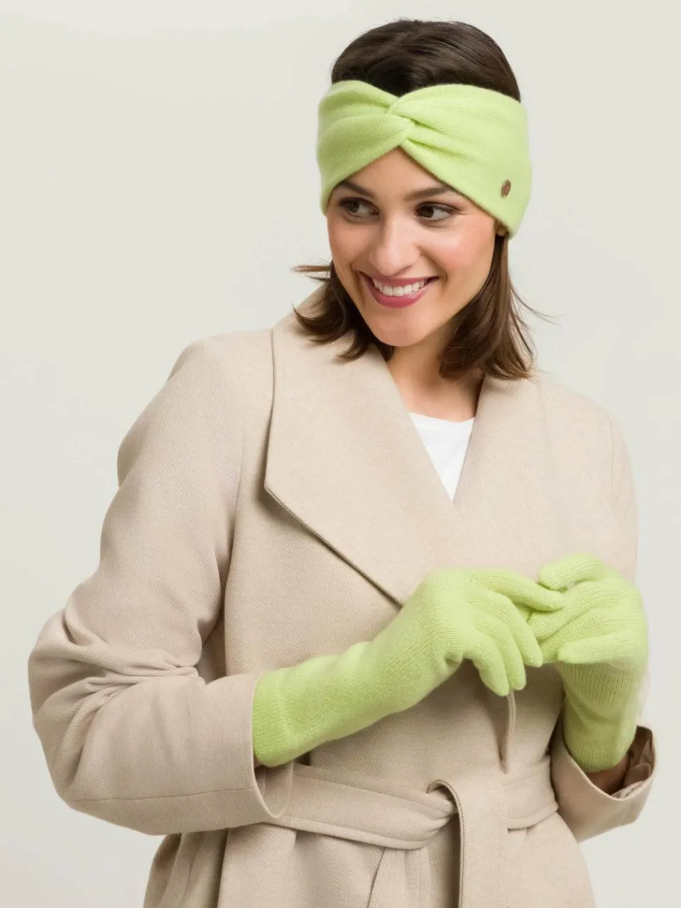 Fraas Mützen & Hüte<Damen Stirnband grün uni