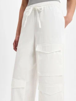 Marie Lund Hosen<Damen Stoffhose weiß uni