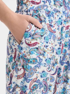 Marie Lund Hosen<Damen Stoffhose flieder mehrfarbig gemustert