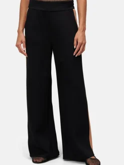 zero Hosen<Damen Stoffhose schwarz uni