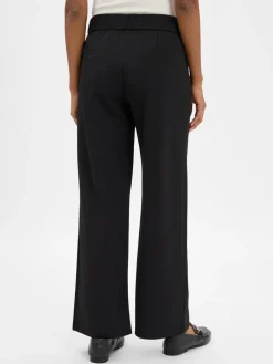 zero Hosen<Damen Stoffhose schwarz uni