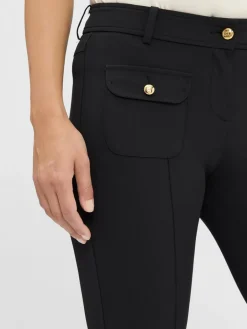 Cambio Hosen<Damen Stoffhose - Farah schwarz uni