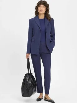 HUGO Blazer|Hosen<Damen Stoffhose - Hedima marine uni