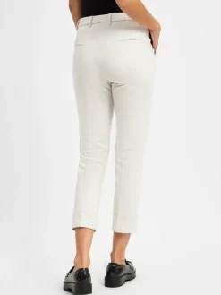 Cambio Hosen<Damen Stoffhose - Krystal ecru uni