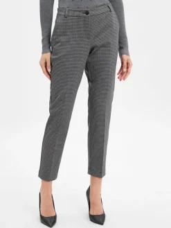 BRAX Hosen<Damen Stoffhose - Maron S schwarz grau kariert