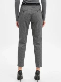 BRAX Hosen<Damen Stoffhose - Maron S schwarz grau kariert