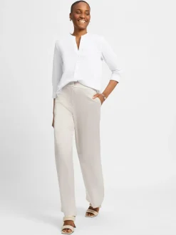 JOOP! Hosen<Damen Stoffhose - Pearl silber uni