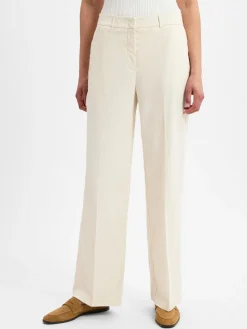 Opus Hosen<Damen Stoffhose mit Leinen-Anteil - Maiga Linen sand uni