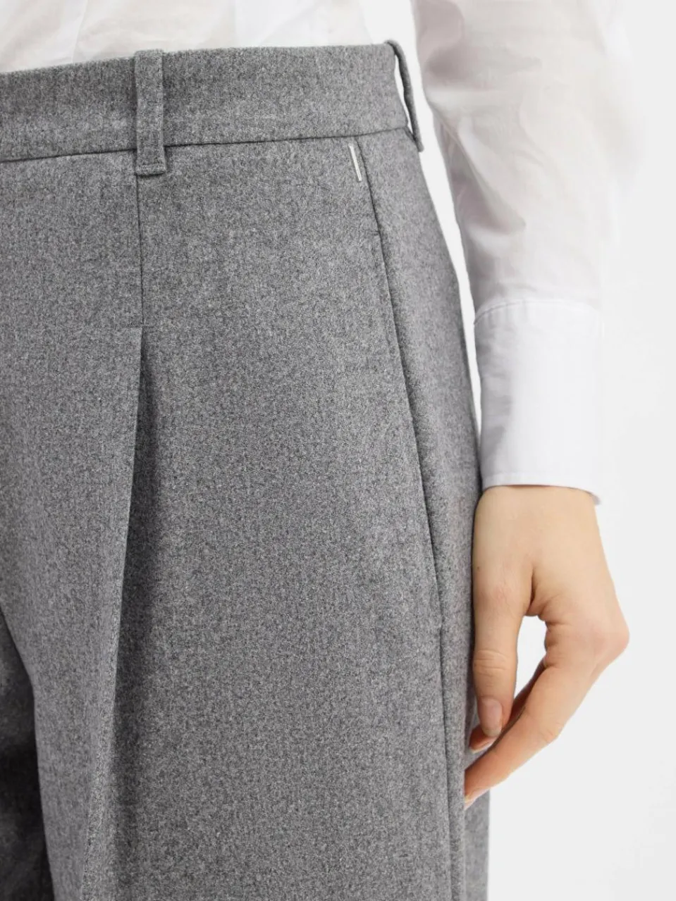 Damen BOSS Hosen>Damen Stoffhose mit Woll-Anteil - Tiana