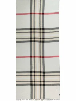 Fraas Schals & Tücher<Damen Stola weiß kariert