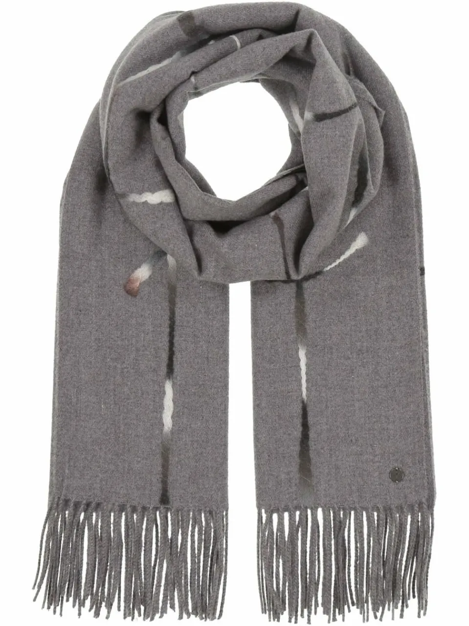Fraas Schals & Tücher<Damen Stola grau kariert