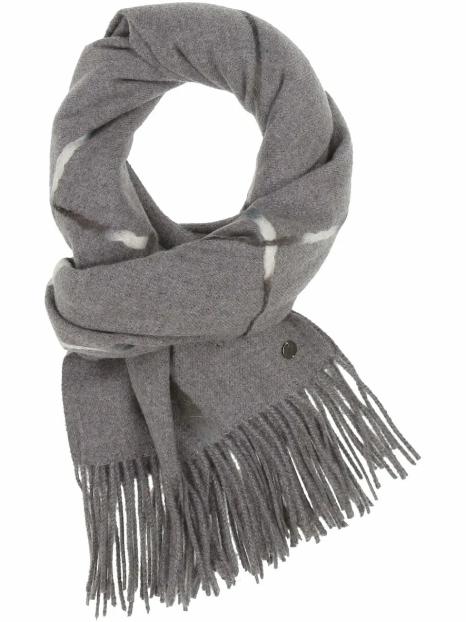 Fraas Schals & Tücher<Damen Stola grau kariert