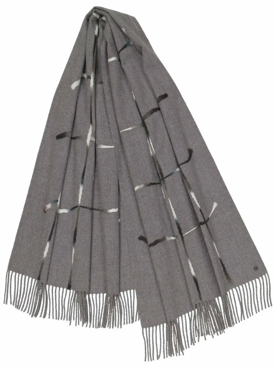 Fraas Schals & Tücher<Damen Stola grau kariert