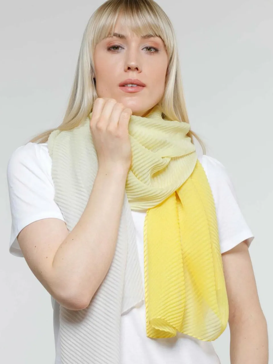 Fraas Schals & Tücher<Damen Stola gelb uni