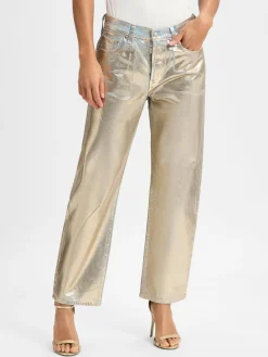 Levi's Hosen|Jeans<Damen Straight Jeans gold hellblau uni
