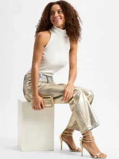 Levi's Hosen|Jeans<Damen Straight Jeans gold hellblau uni