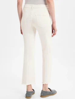 Cambio Jeans<Damen Straight-Jeans - Francesca ecru uni